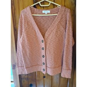 Two by Vince Camuto Textured Knit Button Front Cardigan Sweater‎ Size Small